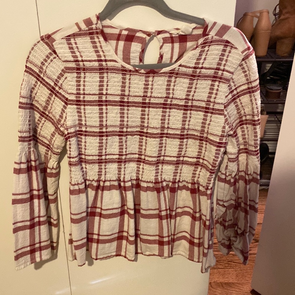 Plaid Blouse